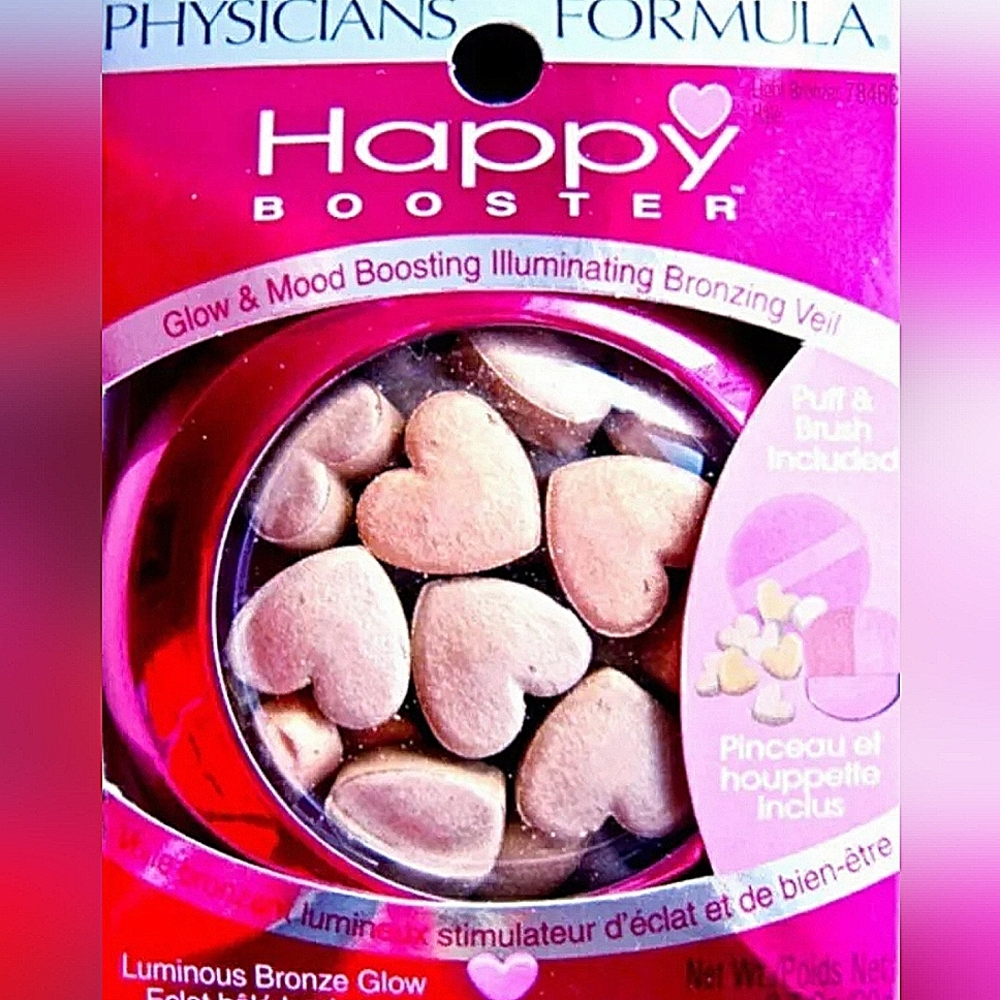 PHYSICIANS FORMULA HAPPY BOOSTER GLOW ILLUMINATING BRONZER HEART PEARLS BEADS